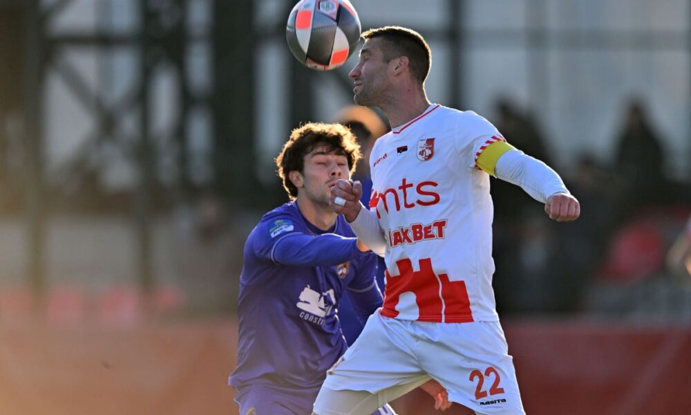 RADOMIR MILOSAVLJEVIC fudbaler Radnickog Nis na utakmici Kupa Srbije protiv Graficara na stadionu omladinske skole Crvene zvezde na stadionu Rajko Mitic, Beograd 03.12.2025. godine Foto: Marko Metlas Fudbal, Graficar, Kup Srbije, Radnicki Nis