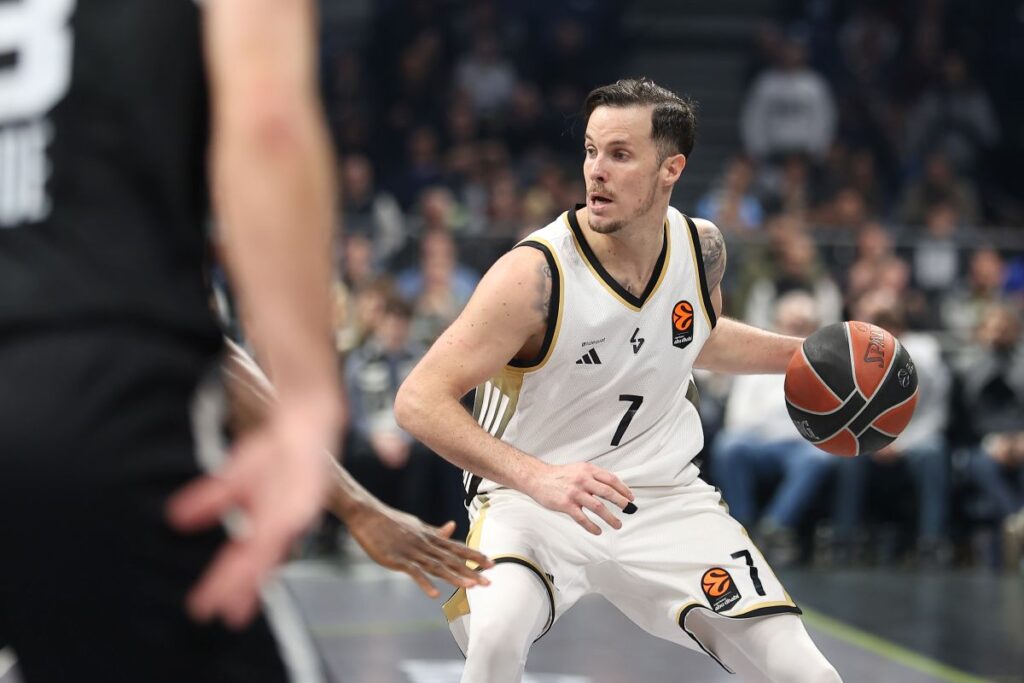 kosarkas Partizana na utakmici Evrolige protiv Asvela u hali Beogradska Arena, Beograd 24.03.2026. godine Foto: Ivica Veselinov / MN PRESS KOSARKA, BASKETBALL, EVROLIGA, EUROLEAGUE, PARTIZAN, LDLC ASVEL VILLEURBANNE, ASVEL VILERBAN