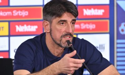 VELJKO PAUNOVIC selektor i trener fudbalske reprezentacije Srbije pres konferencija u sportskom centru FSS, Stara Pazova 23.03.2026. godine Foto: Marko Metlas Fudbal, Srbija, Pres konferencija