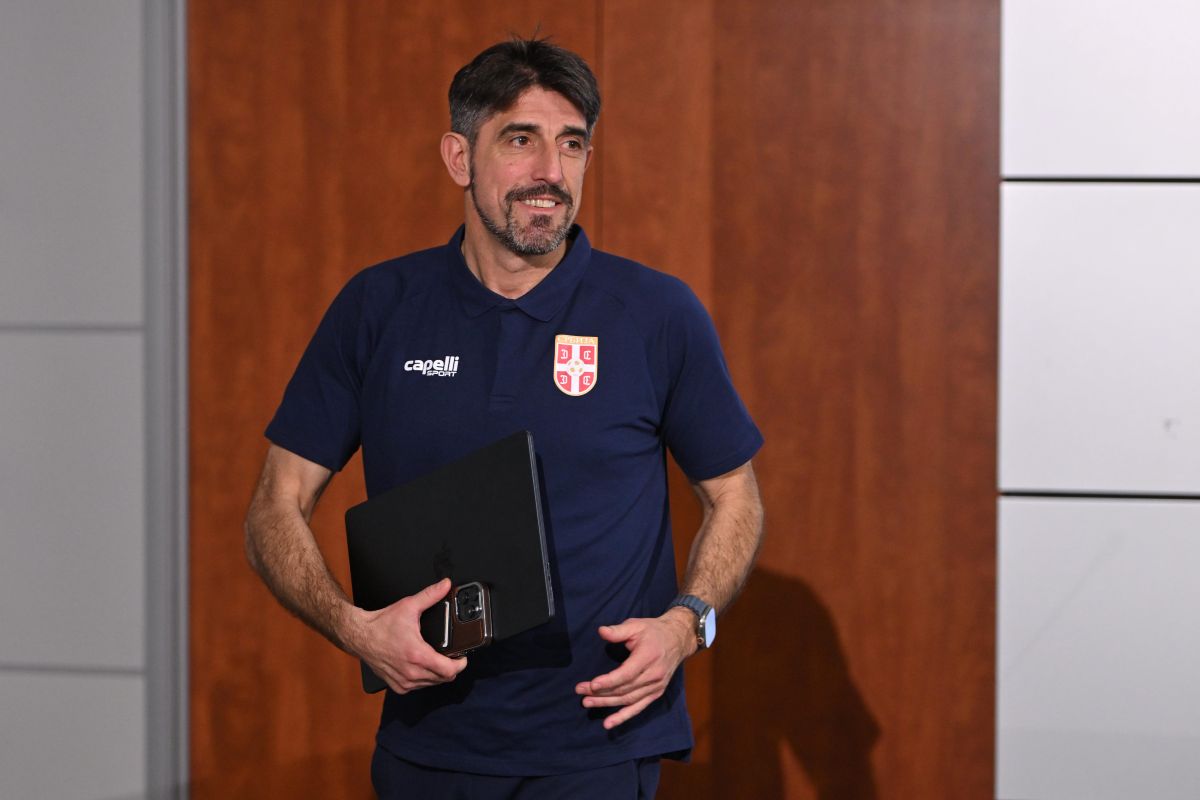 VELJKO PAUNOVIC selektor i trener fudbalske reprezentacije Srbije pres konferencija u sportskom centru FSS, Stara Pazova 23.03.2026. godine Foto: Marko Metlas Fudbal, Srbija, Pres konferencija