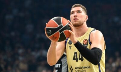 JOEL PARRA, kosarkas Barselone, na utakmici Evrolige protiv Partizana, u Beogradskoj areni. Beograd, 31.10.2025. foto: Nebojsa Parausic Kosarka, Evroliga, Partizan, Barselona