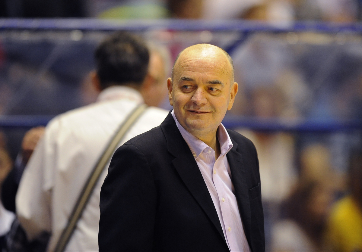 DUSKO VUJOSEVIC, trener kosarkasa Partizana, na prvenstvenoj utakmici protiv Crvene zvezde. Beograd, 17.05.2015. foto: Nebojsa Parausic Kosarka, Crvena zvezda, Partizan