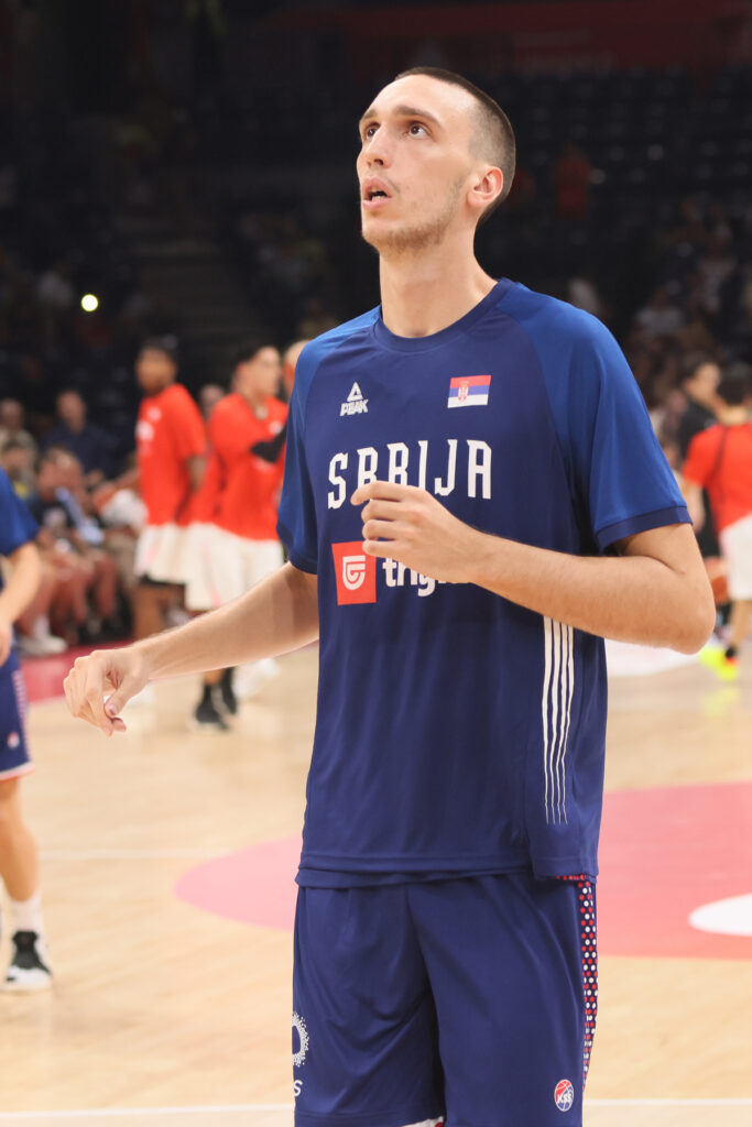 ALEKSEJ POKUSEVSKI kosarkas reprezentacije Srbije na prijateljskoj utakmici protiv Japana u hali Beogradska arena, Beograd, 21.07.2024. godine Foto: Marko Metlas Kosarka, Srbija, Japan, Prijateljska utakmica