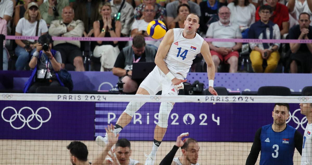 ALEKSANDAR ATANASIJEVIC odbojkas Srbije, XXXIII LETNJE OLIMPIJSKE IGRE, PARIZ 2024 SRBIJA vs KANADA ODBOJKA - XXXIII SUMMER OLYMPIC GAMES, PARIS 2024 - VOLLEYBALL SERBIA vs CANADA Pariz 03.08.2024. godine Foto: Ivica Veselinov / MN Press OKS, XXXIII LETNJE OLIMPIJSKE IGRE, PARIZ 2024, XXXIII SUMMER OLYMPIC GAMES