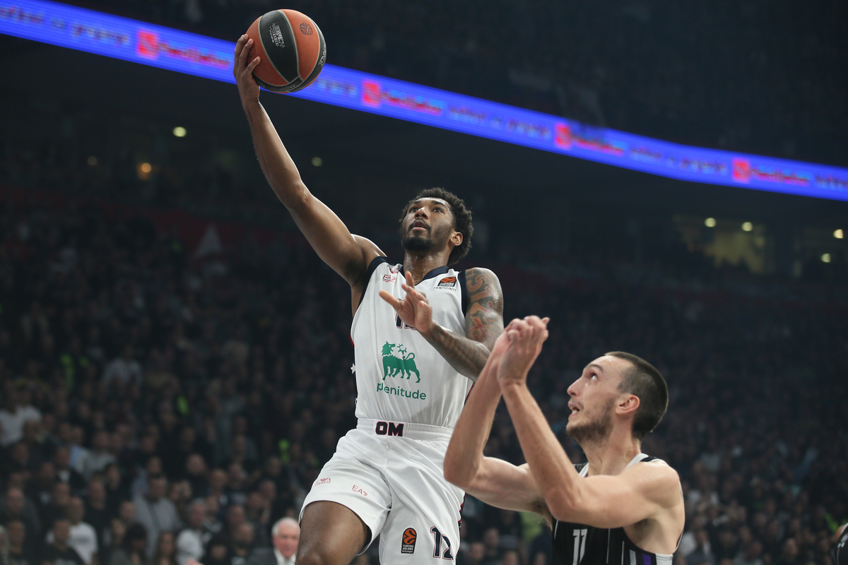 ARMONI BROOKS Armoni Bruks kosarkas Armanija na utakmici Evrolige protiv Partizana u hali Beogradska Arena, Beograd 15.11.2024. godine Foto: Ivica Veselinov / MN PRESS KOSARKA, BASKETBALL, EVROLIGA, EUROLEAGUE, PARTIZAN, ARMANI MILANO
