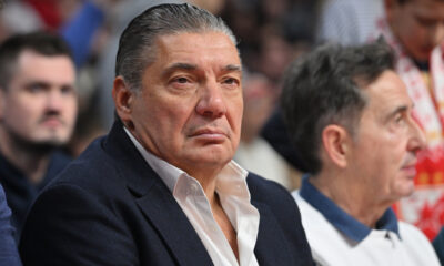 MIODRAG RAZNATOVIC MISKO menadzer, kosarkasi Crvene zvezde na utakmici Evrolige protiv Olimpijakosa Pirej u hali Beogradska arena, Beograd 13.12.2024. godine Foto: Marko Metlas Kosarka, Crvena zvezda, Evroliga, Olimpijakos Pirej