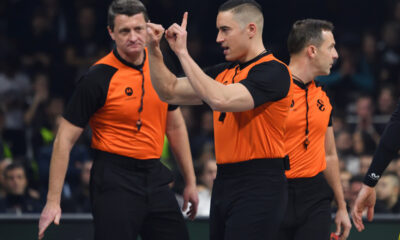 MEHGDI DIFALLAH Mehdi Difala sudija kosarkasi Partizana na utakmici Evrolige protiv Fenerbahcea Istanbul u hali Beogradska arena, Beograd 27.12.2024. godine Foto: Marko Metlas Kosarka, Partizan, Evroliga, Fenerbahce Istanbul