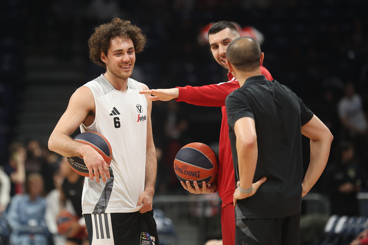 ALESSANDRO PAJOLA Alesandro Pajola kosarkas Virtusa na utakmici Evrolige protiv OGNJEN DOBRIC iz Crvene Zvezde u hali Beogradska Arena, Beograd 26.03.2025. godine Foto: Ivica Veselinov / MN PRESS KOSARKA, BASKETBALL, EVROLIGA, EUROLEAGUE, CRVENA ZVEZDA, VIRTUS BOLOGNA, BOLONJA