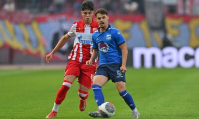 JOVAN CIRIC fudbaler Mladosti Lucani na utakmici Superlige Prvenstva Srbije protiv Crvene zvezde na stadionu Rajka Mitica, Beograd, 24.05.2025. godine Foto: Marko Metlas Fudbal, Crvena zvezda, Superliga Prvenstvo Srbije, Mladost Lucani
