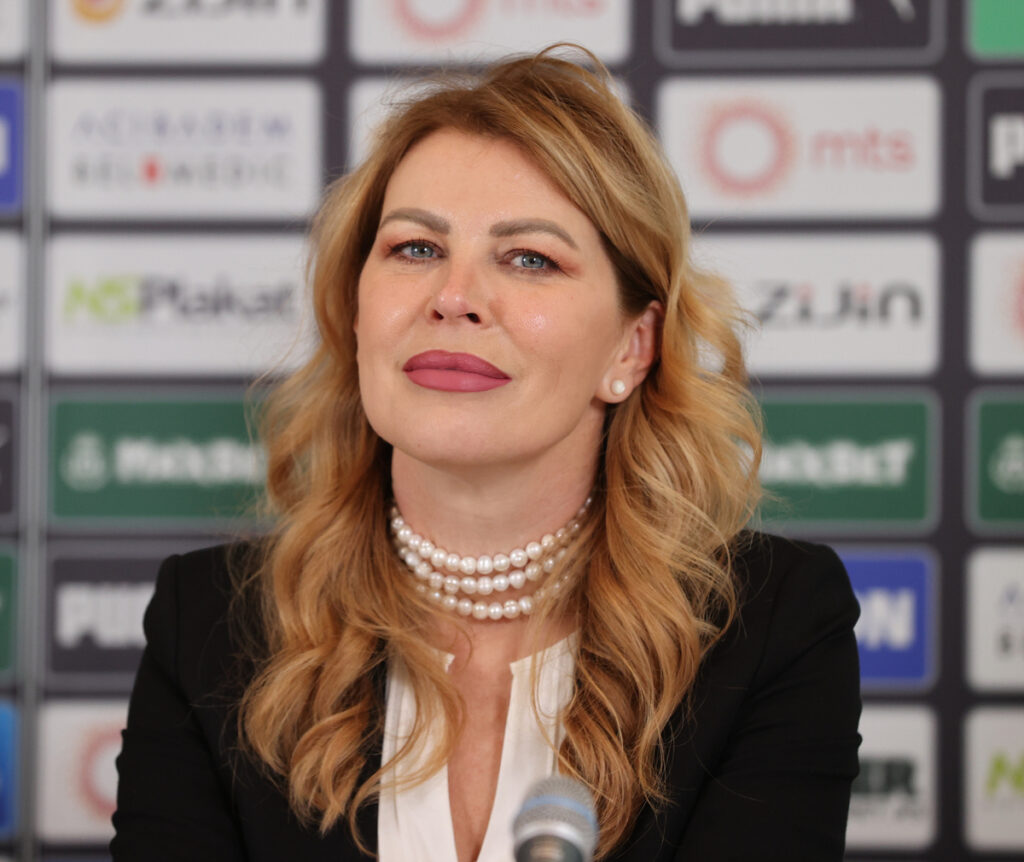 FK Partizan, press konferencija u SC Teleoptik, Zemunelo. MILKA FORCAN Beograd, 02.06.2025. foto: MN Press / mr