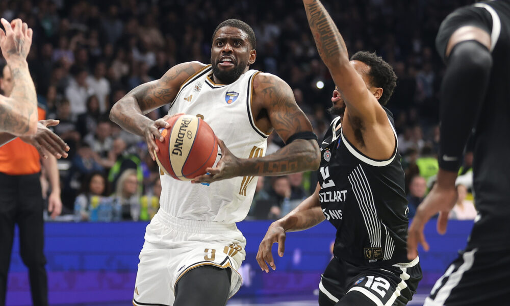 DWAYNE BACON Dvejn Bejkon kosarkas Dubaija na utakmici ABA lige protiv Partizana u hali Beogradska Arena, Beograd 09.02.2026. godine Foto: Ivica Veselinov / MN PRESS KOSARKA, BASKETBALL, ABA LIGA, ABA LEAGUE, JADRANSKA LIGA, ADRIATIC LEAGUE, KK PARTIZAN, DUBAI, BC DUBAI