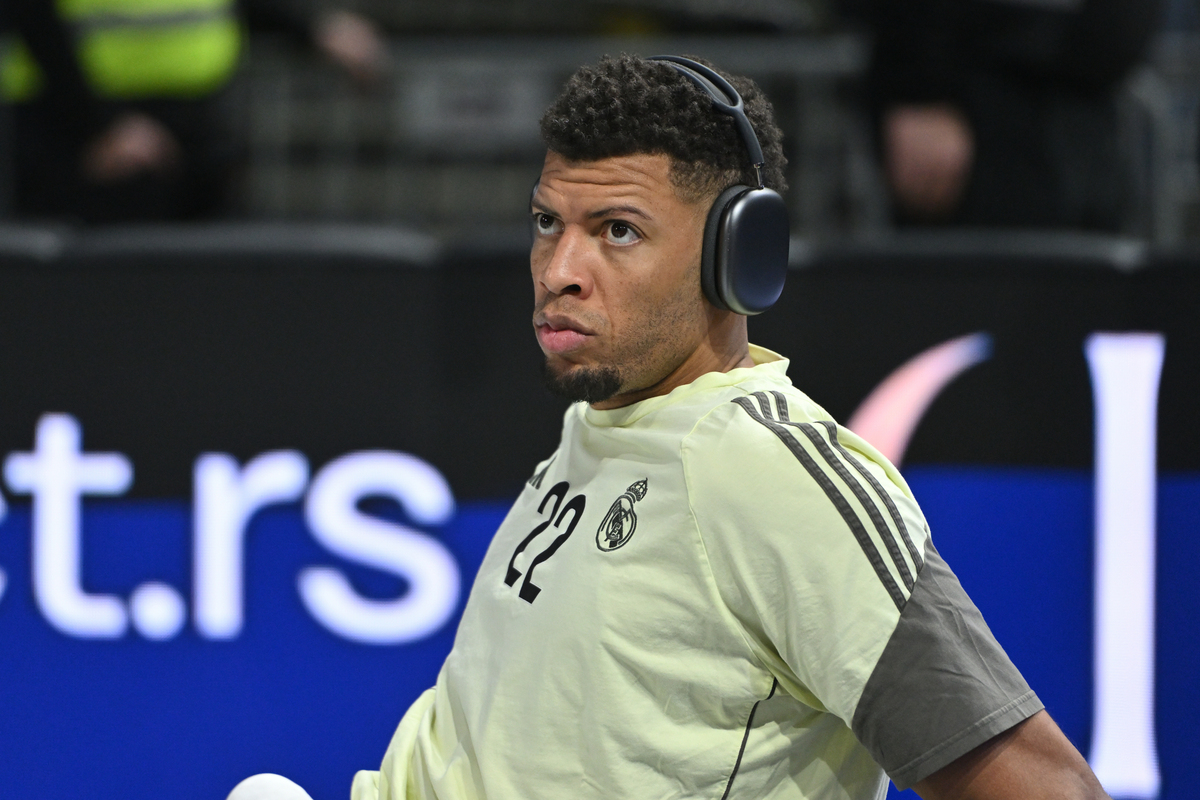 WALTER TAVARES Valter Tavares kosarkas Reala Madrid na utakmici Evrolige protiv Partizana u hali Beogradska arena, Beograd 13.02.2026. godine Foto: Marko Metlas Kosarka, Partizan, Evroliga, Real Madrid