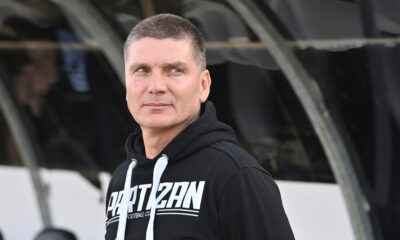 SRDJAN BLAGOJEVIC trener fudbalera Partizana na utakmici Superlige Prvenstva Srbije protiv TSC Backa Topola na stadionu Partizana, Beograd 14.03.2026. godine Foto: Marko Metlas Fudbal, Partizan, Superliga Prvenstvo Srbije, TSC Backa Topola