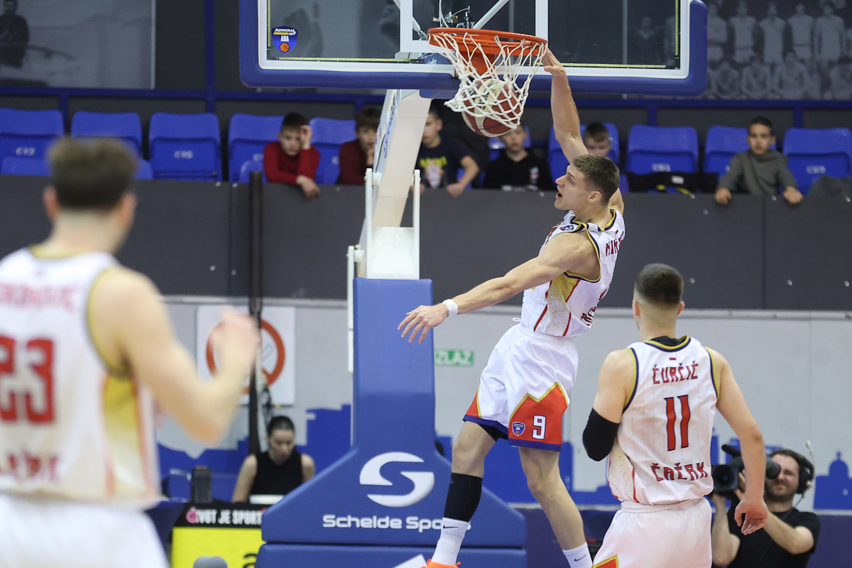PAVLE NIKOLIC kosarkas Borca na utakmici ABA lige protiv Mega Superbeta u hali sportova Ranko Zeravica, Beograd 15.03.2026. godine Foto: Ivica Veselinov / MN PRESS KOSARKA, BASKETBALL, ABA LIGA, ABA LEAGUE, MEGA SUPERBET, KK BORAC CACAK