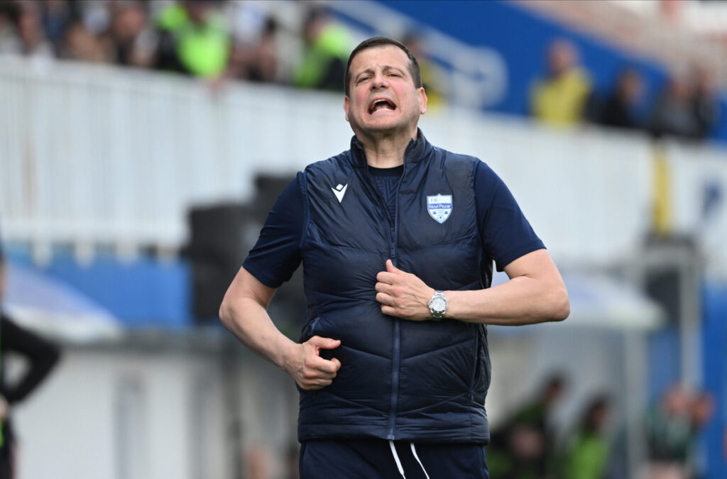 NENAD LALATOVIC, trener fudbalera Novog Pazara, na prvenstvenoj utakmici protiv Cukarickog, na Gradskom stadionu. Novi Pazar, 15.03.2026. foto: Mladjan Ivanovic / MN PRESS Fudbal, Novi Pazar, Cukaricki