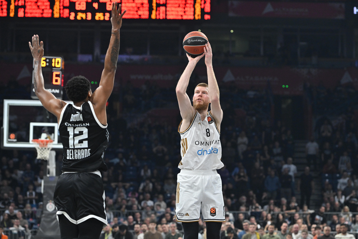 DAVIS BERTANS kosarkas Dubaija na utakmici Evrolige protiv Partizana u hali Beogradska arena, Beograd 17.03.2026. godine Foto: Marko Metlas Kosarka, Partizan, Evroliga, Dubai