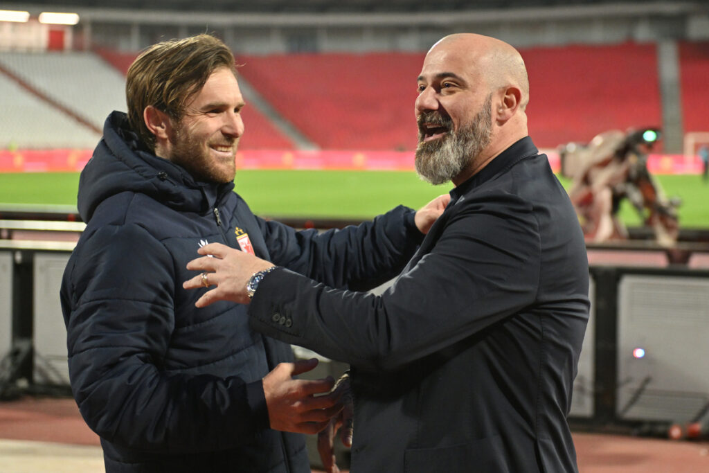 DEJAN STANKOVIC trener fudbalera Crvene zvezde na utakmici Superlige Prvenstva Srbije protiv Radnickog Nis na stadionu Rajka Mitica, Beograd, 21.03.2026. godine Foto: Marko Metlas Fudbal, Crvena zvezda, Superliga Prvenstvo Srbije, Radnicki Nis