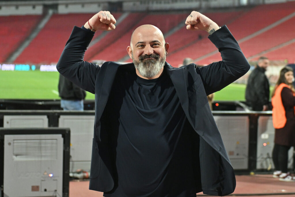 DEJAN STANKOVIC trener fudbalera Crvene zvezde na utakmici Superlige Prvenstva Srbije protiv Radnickog Nis na stadionu Rajka Mitica, Beograd, 21.03.2026. godine Foto: Marko Metlas Fudbal, Crvena zvezda, Superliga Prvenstvo Srbije, Radnicki Nis