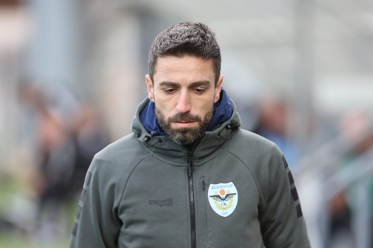 RADOMIR KOKOVIC trener fudbaler Zeleznicara na utakmici Mocart Superlige protiv Cukarickog na stadionu Cukarickog, Beograd 22.03.2026. godine Foto: Ivica Veselinov / MN PRESS FUDBAL, FOOTBALL, MOZZART SUPERLIGA, PRVENSTVO SRBIJE, NATIONAL CHAMPIONSHIP, FK CUKARICKI, FK ZELEZNICAR PANCEVO
