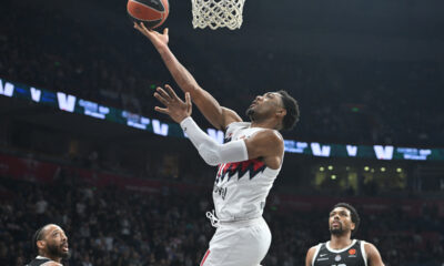 TRENT FORREST Trent Forest kosarkas Baskonije Vitorija Gasteiz na utakmici Evrolige protiv Partizana u hali Beogradske arene, Beograd 16.04.2026. godine Foto: Marko Metlas Kosarka, Partizan, Evroliga, Baskonija