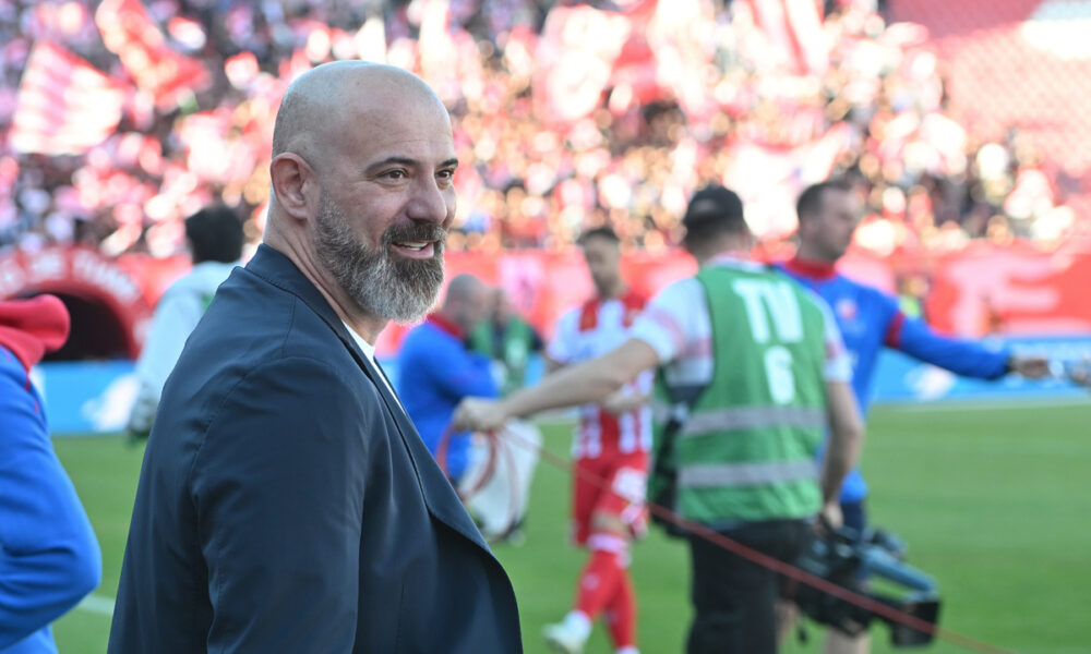 DEJAN STANKOVIC trener fudbalera Crvene zvezde na utakmici Superlige Prvenstva Srbije protiv Vojvodine Novi Sad na stadionu Rajka Mitica, Beograd, 18.04.2026. godine Foto: Marko Metlas Fudbal, Crvena zvezda, Superliga Prvenstvo Srbije, Vojvodina Novi Sad