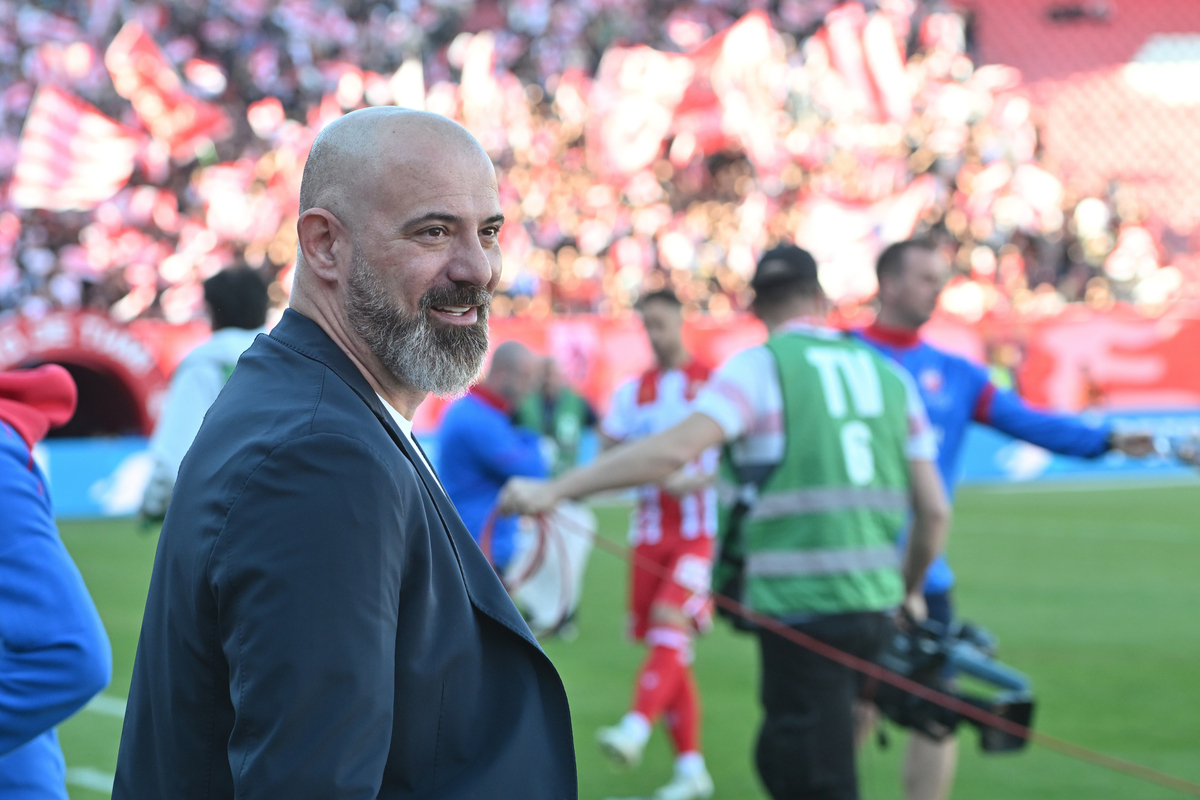DEJAN STANKOVIC trener fudbalera Crvene zvezde na utakmici Superlige Prvenstva Srbije protiv Vojvodine Novi Sad na stadionu Rajka Mitica, Beograd, 18.04.2026. godine Foto: Marko Metlas Fudbal, Crvena zvezda, Superliga Prvenstvo Srbije, Vojvodina Novi Sad