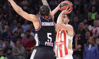 kosarkas Crvene Zvezde na utakmici Evrolige protiv Pariza u hali Beogradska Arena, Beograd 07.04.2026. godine Foto: Ivica Veselinov / MN PRESS KOSARKA, BASKETBALL, EVROLIGA, EUROLEAGUE, CRVENA ZVEZDA, PARIS, PARIZ