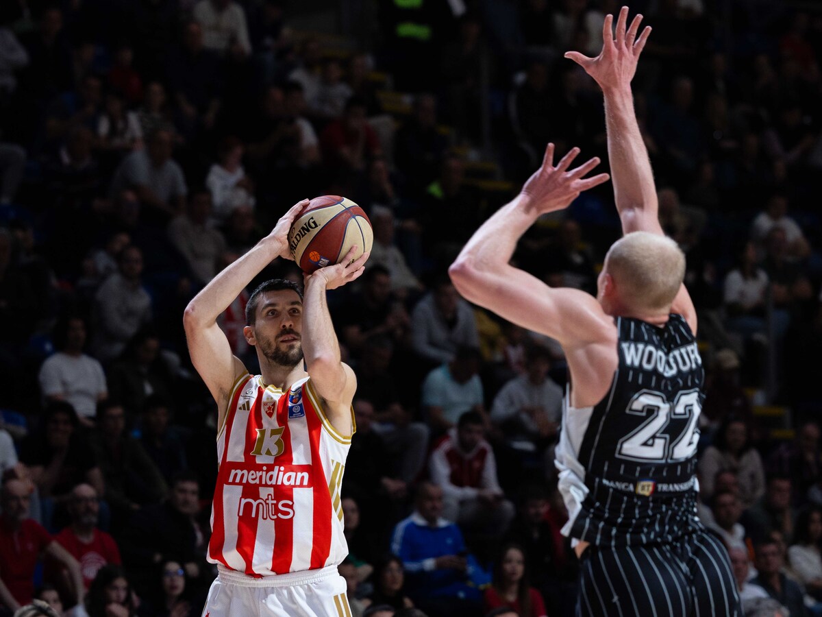 CRVENA ZVEZDA vs CLUJ Beograd, 13.04.2026. foto: MN Press / djk Kosarka, Crvena zvezda, Kluz