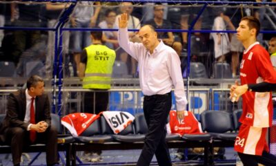DUSKO VUJOSEVIC, trener kosarkasa Partizana, na utakmici finala plej ofa protiv Crvene zvezde. Beograd, 15.06.2015. foto: Nebojsa Parausic Kosarka, Crvena zvezda, Partizan, Finale play off