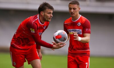 LUKA LUKOVIC i NIKOLA GLISIC fudbaleri IMT na utakmici Superlige Prvenstva Srbije protiv Javora na stadionu Vozdovca, Beograd, 07.03.2024. godine Foto: MN press Fudbal, Javor, Superliga Prvenstvo Srbije, IMT