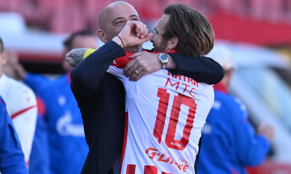 fudbaler Crvene zvezde na utakmici Superlige Prvenstva Srbije protiv Vojvodine Novi Sad na stadionu Rajka Mitica, Beograd, 18.04.2026. godine Foto: Marko Metlas Fudbal, Crvena zvezda, Superliga Prvenstvo Srbije, Vojvodina Novi Sad