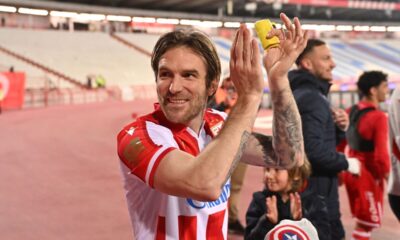 fudbaler Crvene zvezde na utakmici Superlige Prvenstva Srbije protiv Spartaka Subotica na stadionu Rajka Mitica, Beograd, 09.04.2026. godine Foto: Marko Metlas Fudbal, Crvena zvezda, Superliga Prvenstvo Srbije, Spartak Subotica