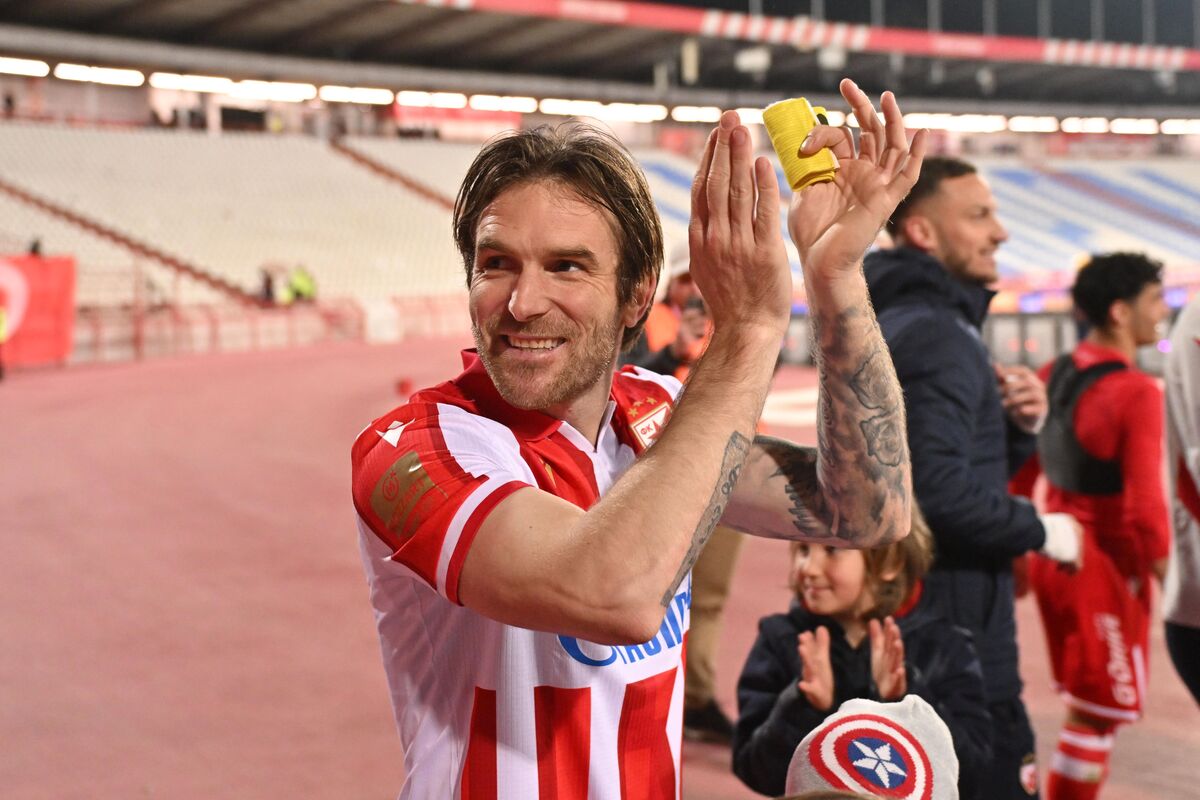 fudbaler Crvene zvezde na utakmici Superlige Prvenstva Srbije protiv Spartaka Subotica na stadionu Rajka Mitica, Beograd, 09.04.2026. godine Foto: Marko Metlas Fudbal, Crvena zvezda, Superliga Prvenstvo Srbije, Spartak Subotica
