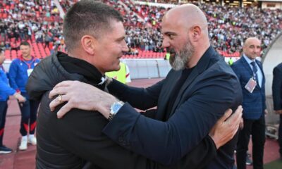 Trener Crvene zvezde na utakmici Superlige Prvenstva Srbije protiv Partizana na stadionu Rajka Mitica, Beograd, 26.04.2026. godine Foto: Marko Metlas Fudbal, Crvena zvezda, Superliga Prvenstvo Srbije, Partizan