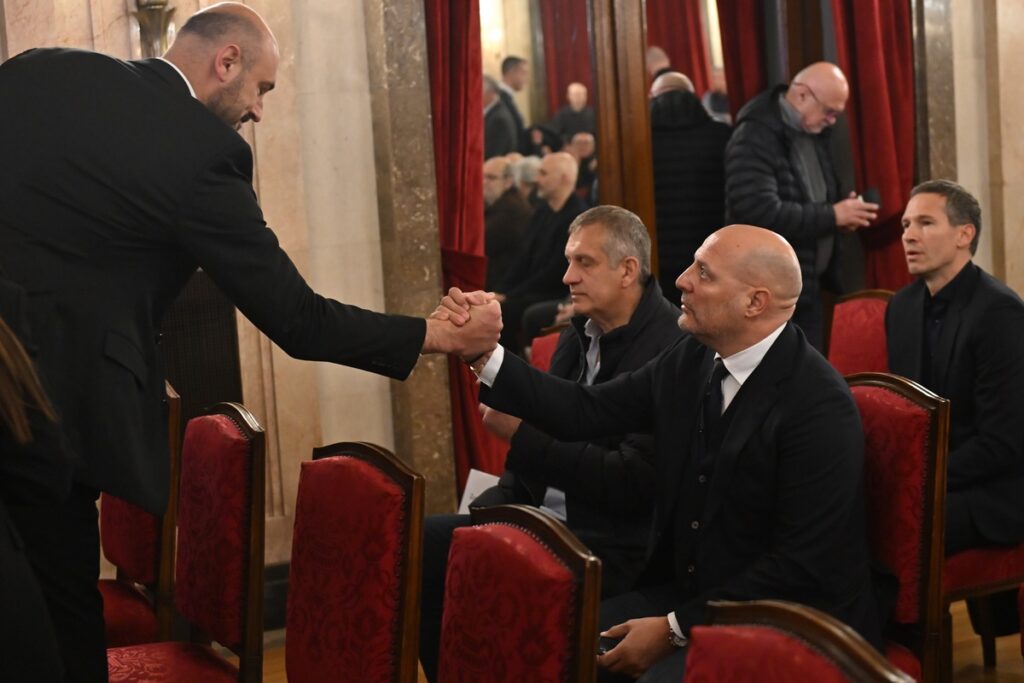 DUSKO VUJOSEVIC komemoracija treneru kosarkasa Partizana , Beograd 24.04.2026. godine Foto: Marko Metlas Kosarka, Partizan