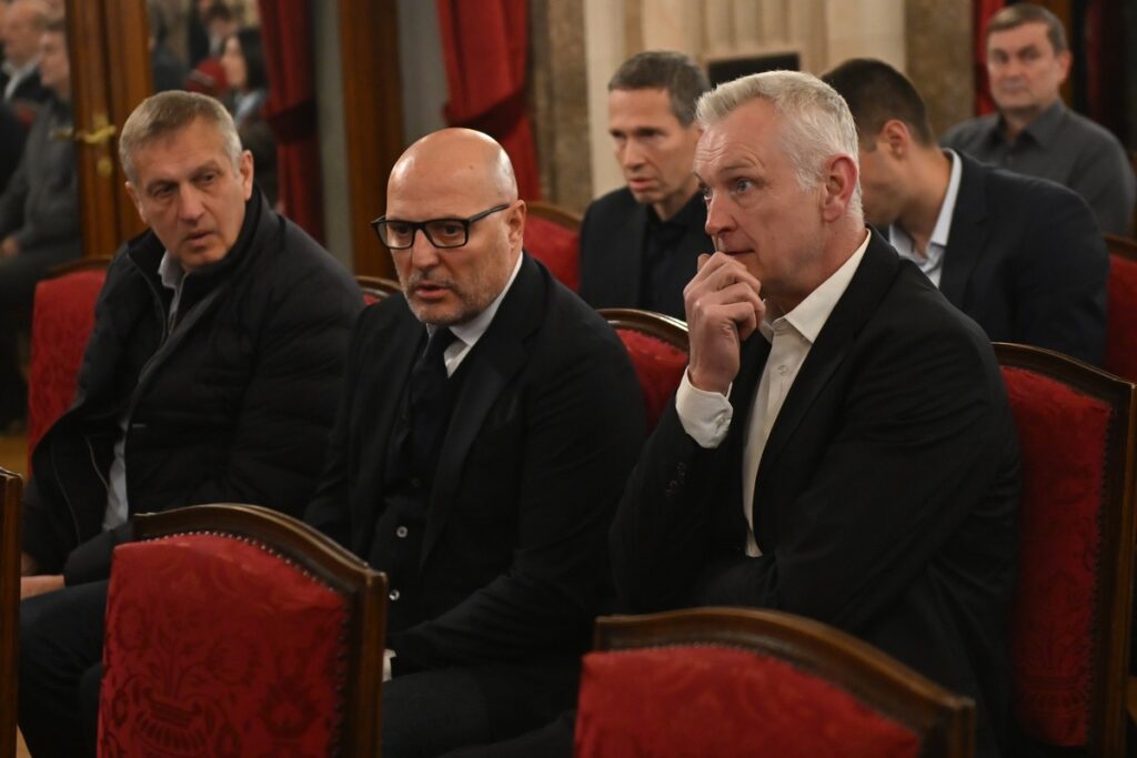 DUSKO VUJOSEVIC komemoracija treneru kosarkasa Partizana , Beograd 24.04.2026. godine Foto: Marko Metlas Kosarka, Partizan