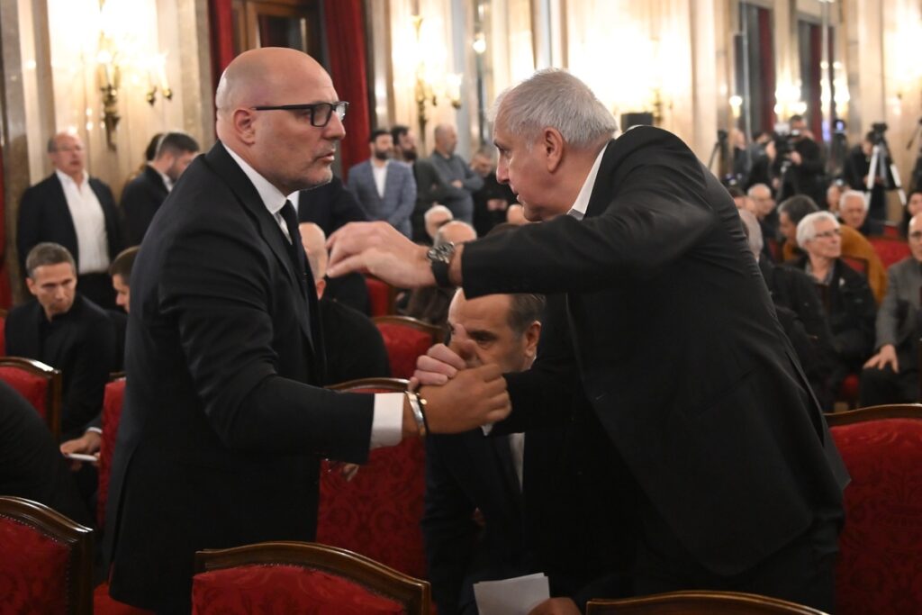 DUSKO VUJOSEVIC komemoracija treneru kosarkasa Partizana , Beograd 24.04.2026. godine Foto: Marko Metlas Kosarka, Partizan