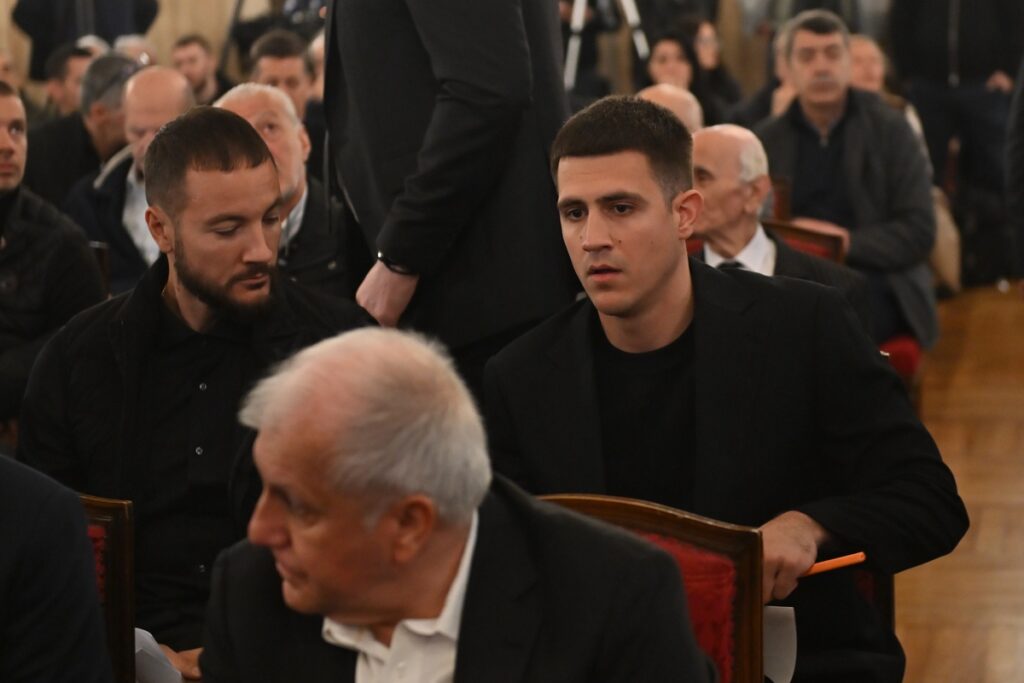 DUSKO VUJOSEVIC komemoracija treneru kosarkasa Partizana , Beograd 24.04.2026. godine Foto: Marko Metlas Kosarka, Partizan