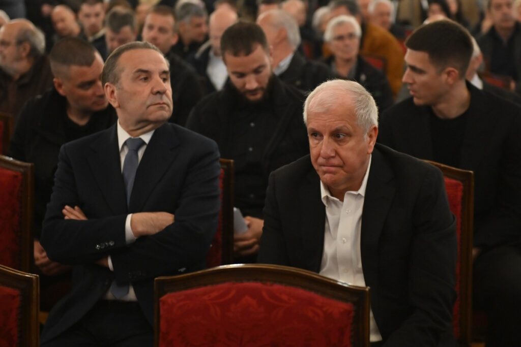 DUSKO VUJOSEVIC komemoracija treneru kosarkasa Partizana , Beograd 24.04.2026. godine Foto: Marko Metlas Kosarka, Partizan