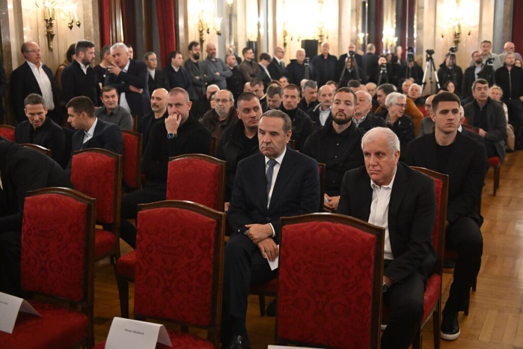 DUSKO VUJOSEVIC komemoracija treneru kosarkasa Partizana , Beograd 24.04.2026. godine Foto: Marko Metlas Kosarka, Partizan
