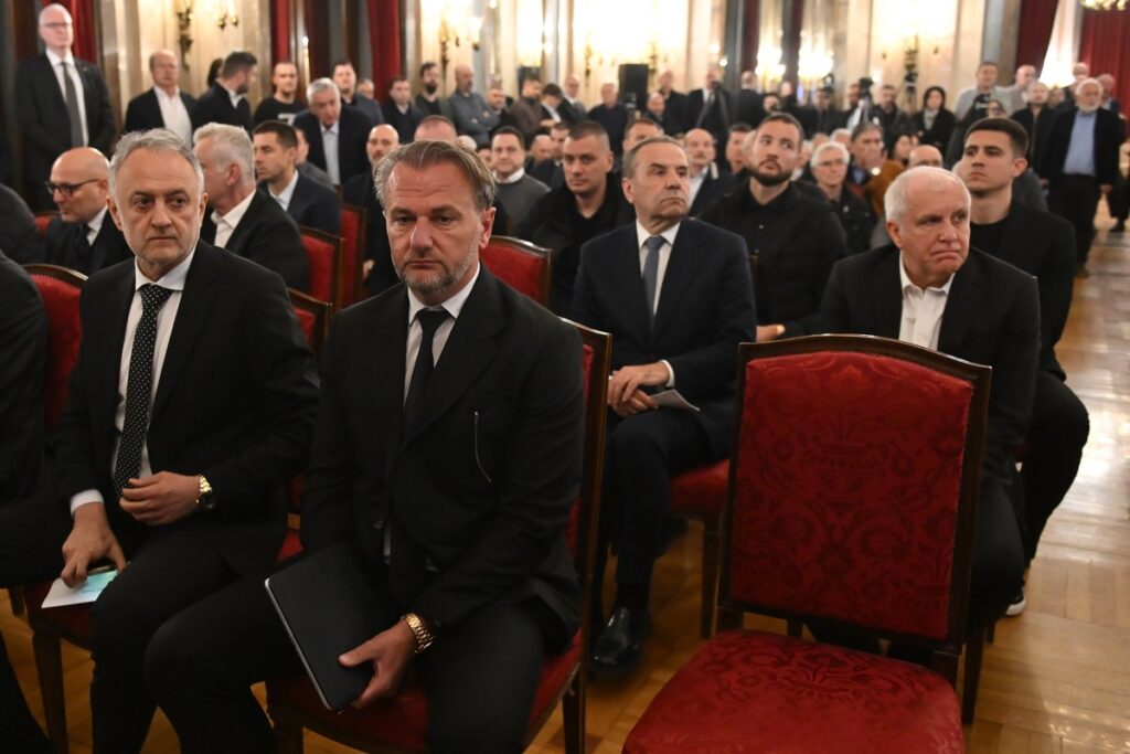 DUSKO VUJOSEVIC komemoracija treneru kosarkasa Partizana , Beograd 24.04.2026. godine Foto: Marko Metlas Kosarka, Partizan