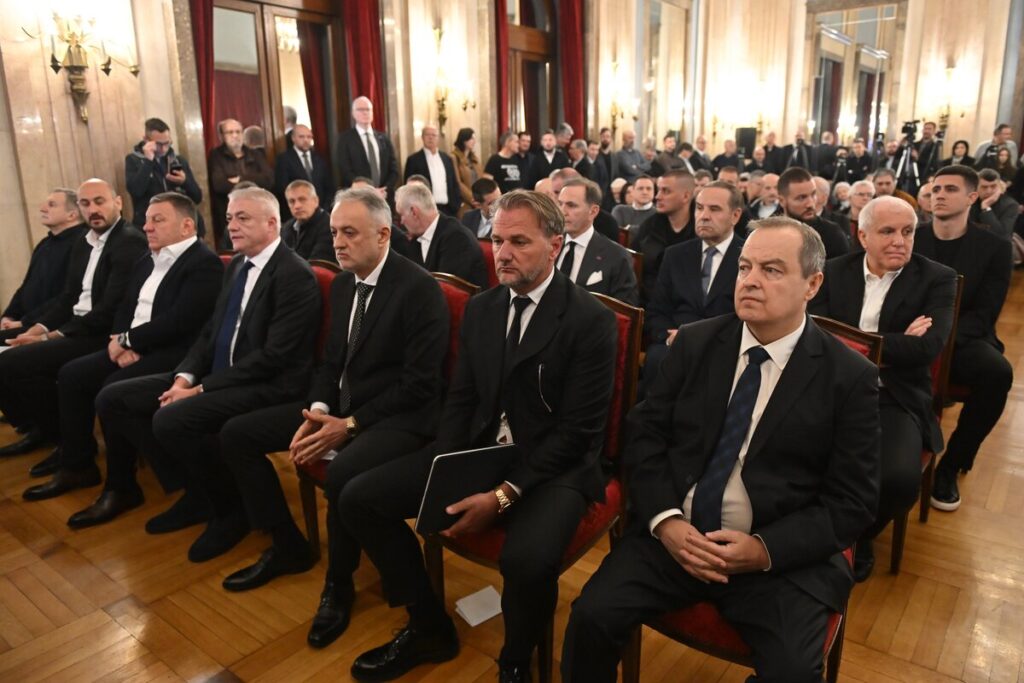 DUSKO VUJOSEVIC komemoracija treneru kosarkasa Partizana , Beograd 24.04.2026. godine Foto: Marko Metlas Kosarka, Partizan