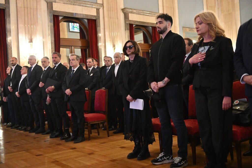 DUSKO VUJOSEVIC komemoracija treneru kosarkasa Partizana , Beograd 24.04.2026. godine Foto: Marko Metlas
Kosarka, Partizan