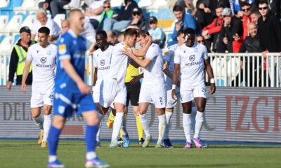 fudbaler OFK Beograda na utakmici Superlige Prvenstva Srbije protiv Novog Pazara na Gradskom stadionu , Novi Pazar, 18.04.2026. godine Foto: MN PRESS Fudbal, OFK Beograd, Superliga Prvenstvo Srbije, Novi Pazar