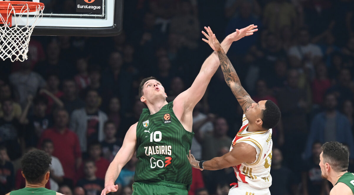 YAGO DOS SANTOS Jago Dos Santos, kosarkas Crvene zvezde, na utakmici Evrolige protiv Zalgirisa, u Beogradskoj areni. Beograd, 14.10.2025. foto: Nebojsa Parausic Kosarka, Evroliga, Crvena zvezda, Zalgiris