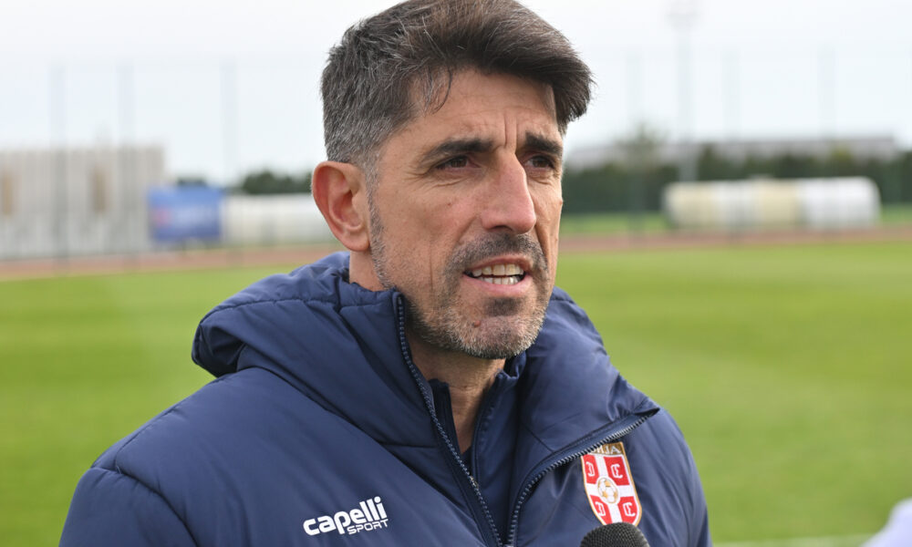 VELJKO PAUNOVIC selektor i trener trening fudbalske reprezentacije Srbije igraci iz Superlige u sportskom centru FSS, Stara Pazova 15.04.2026. godine Foto: Marko Metlas Fudbal, Srbija, Trening