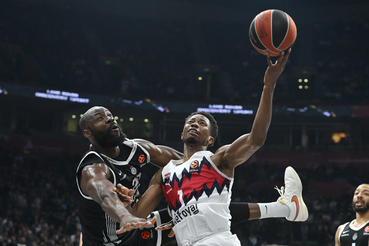 MAMADI DIAKITE kosarkas Baskonije Vitorija Gasteiz na utakmici Evrolige protiv Partizana u hali Beogradske arene, Beograd 16.04.2026. godine Foto: Marko Metlas Kosarka, Partizan, Evroliga, Baskonija