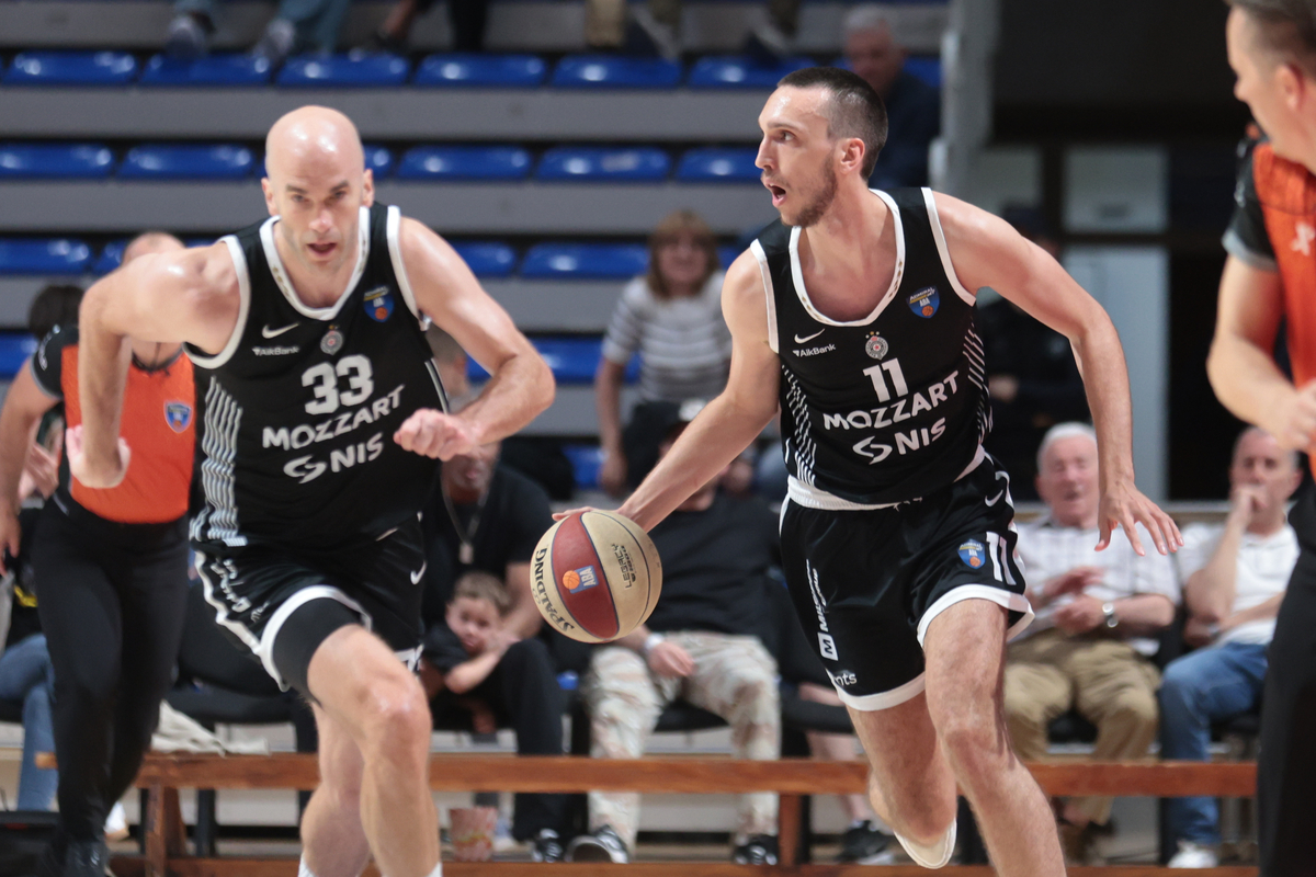 kosarkas Partizana na utakmici ABA lige protiv Bosne u hali Aleksandar Nikolic, Beograd 06.05.2026. godine Foto: Ivica Veselinov / MN PRESS KOSARKA, BASKETBALL, ABA LIGA, ABA LEAGUE, JADRANSKA LIGA, ADRIATIC LEAGUE, KK PARTIZAN, KK BOSNA SARAJEVO