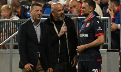 fudbaler Cukarickog na utakmici Superlige Prvenstva Srbije protiv Crvene zvezde na stadionu Cukarickog, Beograd 04.05.2026. godine Foto: Marko Metlas Fudbal, Cukaricki, Prvenstvo Srbije, Crvena zvezda