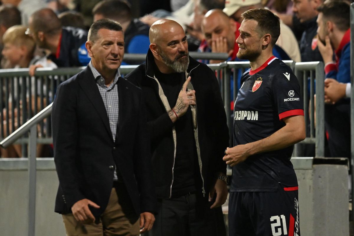 fudbaler Cukarickog na utakmici Superlige Prvenstva Srbije protiv Crvene zvezde na stadionu Cukarickog, Beograd 04.05.2026. godine Foto: Marko Metlas Fudbal, Cukaricki, Prvenstvo Srbije, Crvena zvezda